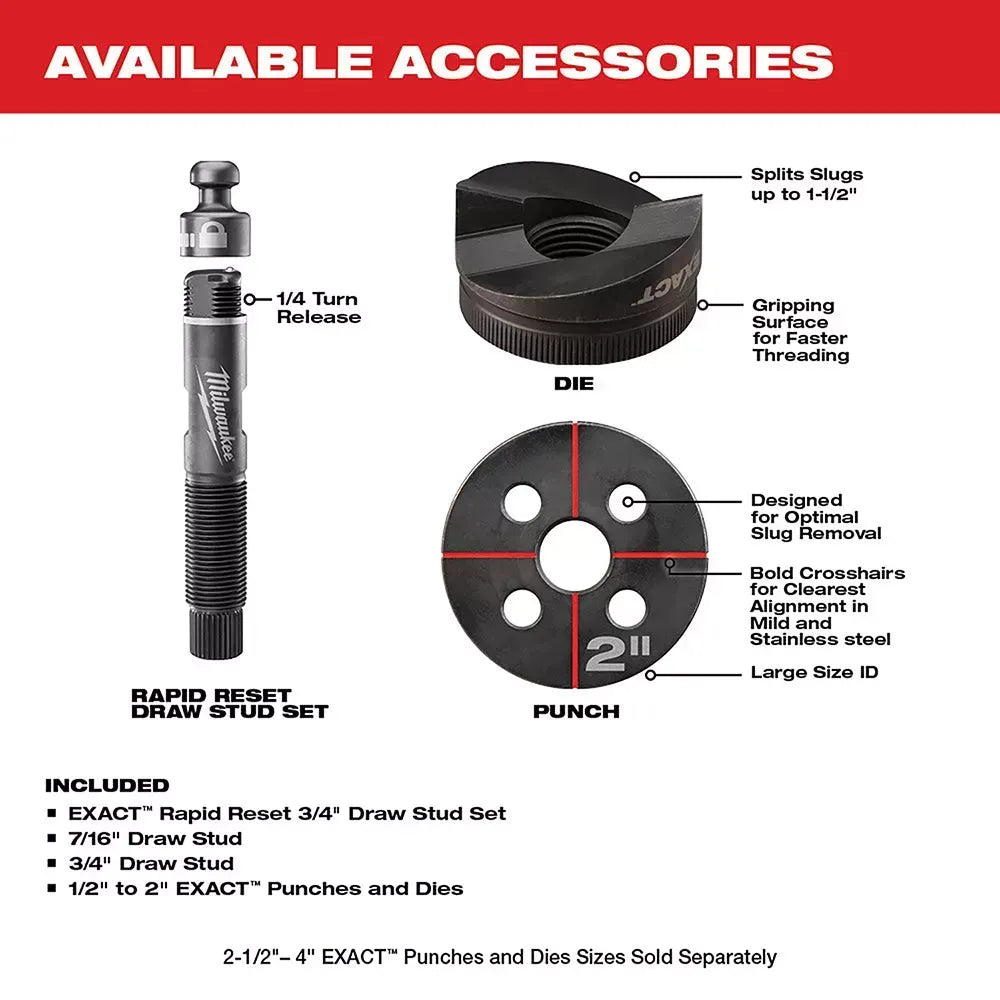 Milwaukee 2677-81 M18 18V FORCE LOGIC 6T Knockout Tool Kit - Recon