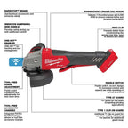 Milwaukee Pre-Sale 2882-20 M18 FUEL 4-1/2" / 5" Paddle Switch Braking Grinder - Bare Tool