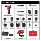 Milwaukee 2677-21 M18 18V FORCE LOGIC 6T Knockout Tool Kit w/ 1/2" - 4" Capacity