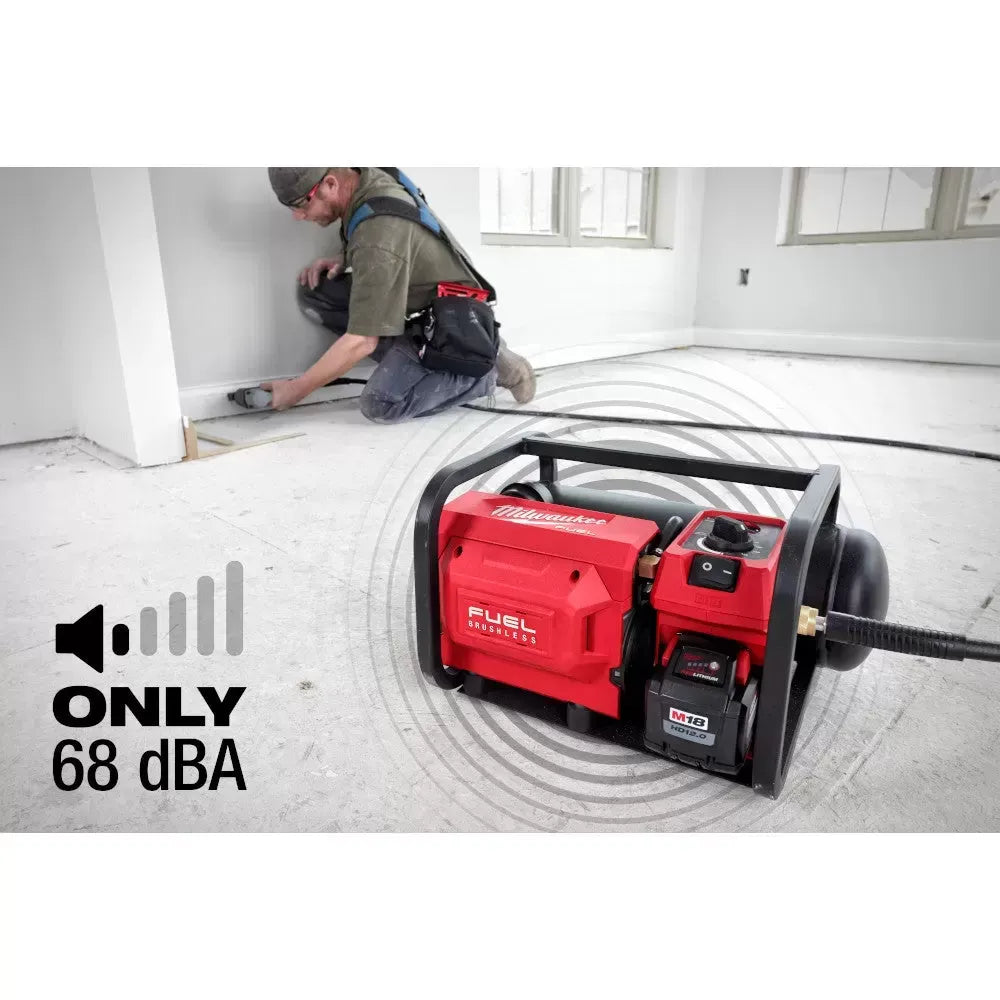 Milwaukee 2840-20 M18 FUEL 18V 2 Gallon Quiet Air Compressor - Bare Tool