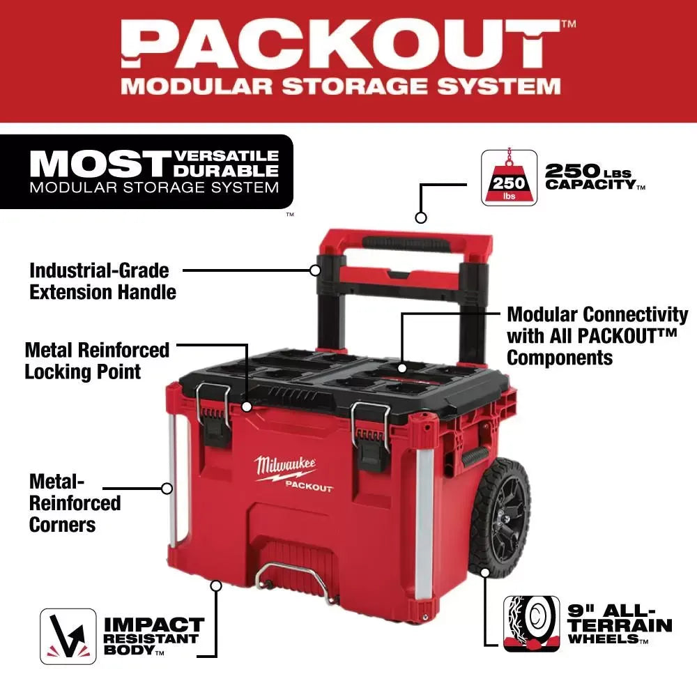 Milwaukee PACKOUT Heavy Duty Polymer Tool Box Combo Kit