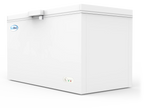 16 Cu. Ft. Chest Freezer with Lock - Deep Freezer with 2 Storage Baskets, Wheels & Adjustable Temperature Control