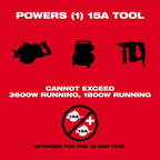 Milwaukee 2845-20 M18 18V CARRY-ON 3600W/1800W Power Supply - Bare Tool