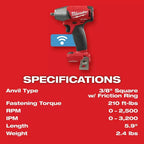 Milwaukee Pre-Sale 2758-20 M18 FUEL 18V 3/8" Compact Impact Wrench Kit - Bare Tool