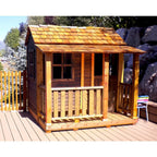 Little Squirt 6x6 ft Cedar Wooden Playhouse for Kids, Outdoor Backyard Playhouse with Dutch Door, Screened Windows & Floor Included