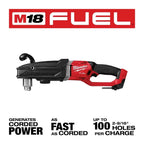 Milwaukee Pre-Sale 2809-20 M18 FUEL 18V 1/2 Inch Super Hawg Right Angle Drill - Bare Tool