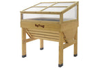 70 Inch Elevated Wooden Raised Garden Bed Planter Box - Outdoor Vegetable & Flower Gardening Bed