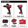 Milwaukee M18 FUEL 18V Cordless 2-Tool Combo Kit w/ 5.0AH Batteries, Black Friday Pre-Sale Only $39.99 and 2 Additional 5.0AH Batteries For The First 100 Customers
