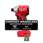 Milwaukee Pre-Sale 3650-20 M18 18V 1/4" Compact Brushless Hex Impact Driver - Bare Tool