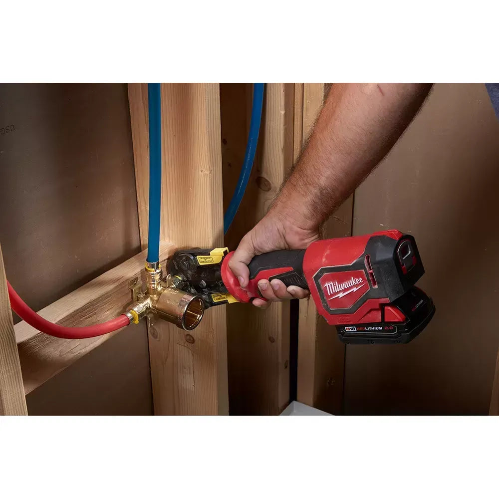 Milwaukee 2674-22P M18 18V Li-Ion Short Throw Press Tool Kit w/ PEX Crimp Jaws
