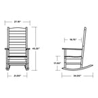 Shaker 3-Piece Porch Rocking Chair Set