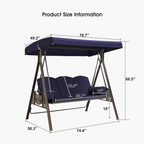 Brentley Porch Swing with Canopy