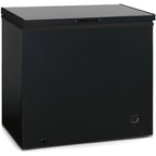 7 Cu. Ft. Chest Freezer - Black with Adjustable Temperature Control