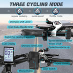 🎉( CLEARANCE SALE ) 🎉✨Wide tire electric bike with 2000W 48V/17.5Ah removable battery 35MPH✨