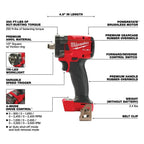 Milwaukee Pre-Sale 2855-20 M18 FUEL 18V 1/2" Impact Wrench w/Friction Ring -Bare Tool