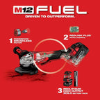 Milwaukee Pre-Sale 2888-20 M18 FUEL 18V 4-1/2" / 5" Cordless Paddle Grinder - Bare Tool