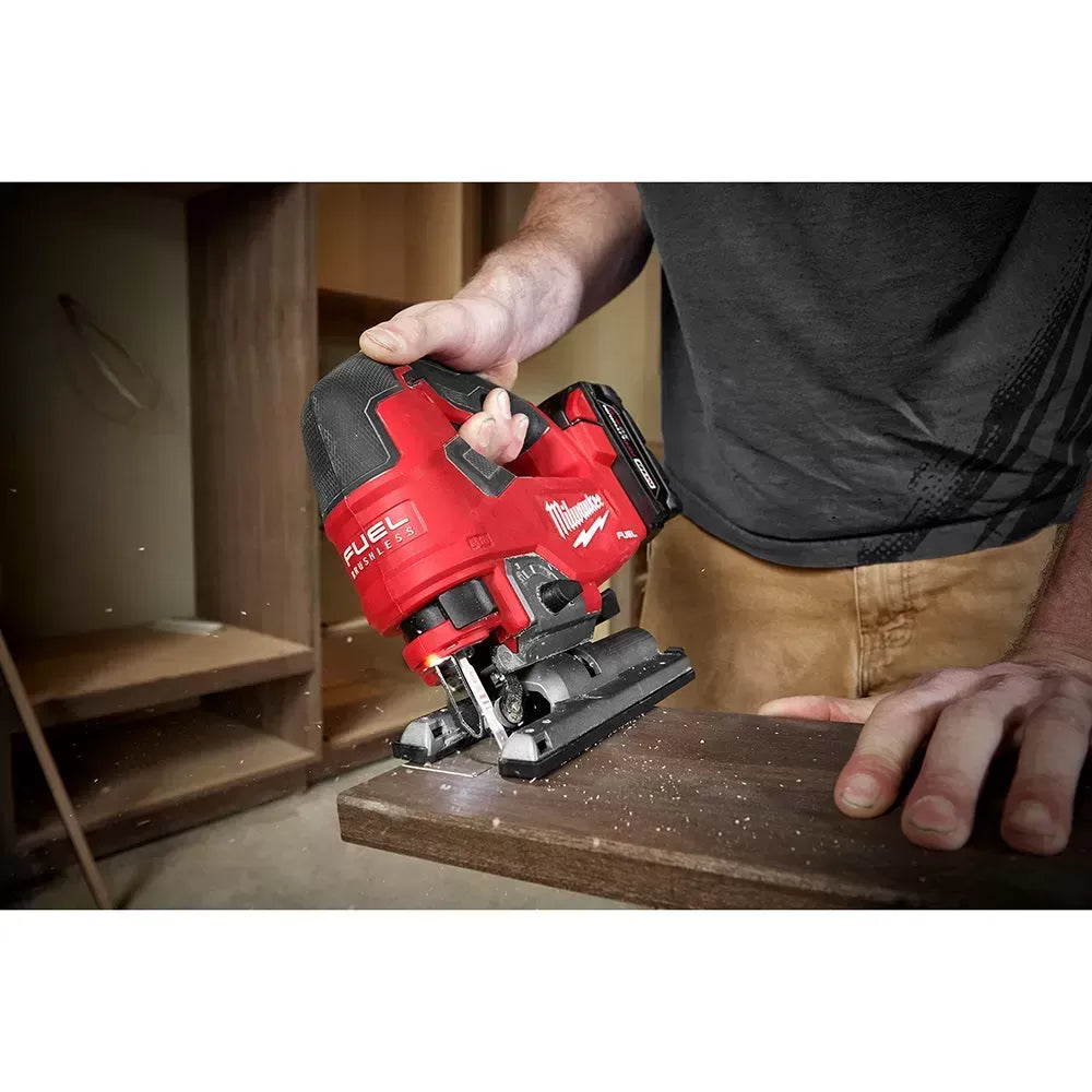 Milwaukee 48-11-1852JS M18 18V 5AH 2-Pack Batteries w/ M18 FUEL Jig Saw