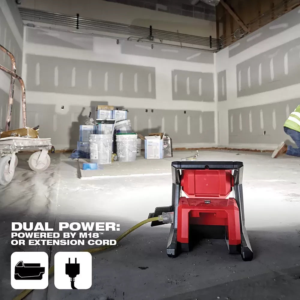 Milwaukee 2366-20AH M18 18V ROVER Dual Power Flood Light w/ 3AH Battery