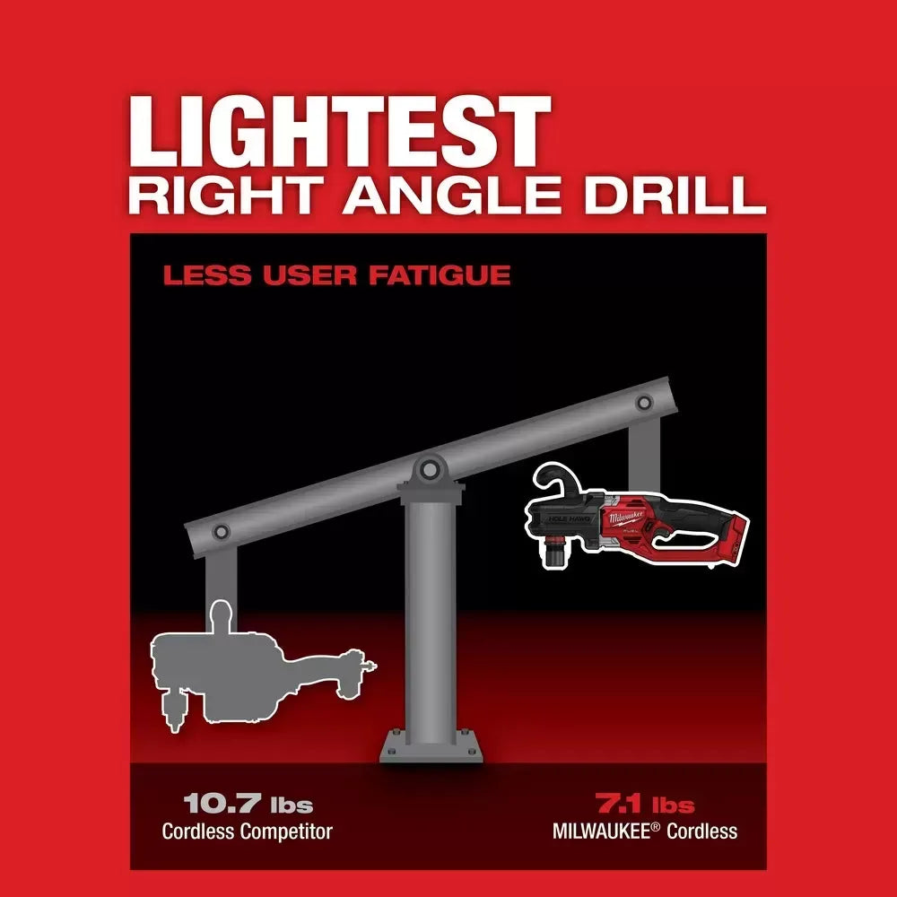 Milwaukee Pre-Sale 2808-20 M18 FUEL HOLE HAWG Right Angle Drill w/ QUIK-LOK - Bare Tool