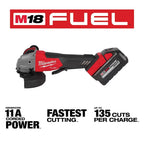 Milwaukee Pre-Sale 2880-22 M18 FUEL 18V 4-1/2" / 5" Grinder Paddle Switch No-Lock Kit