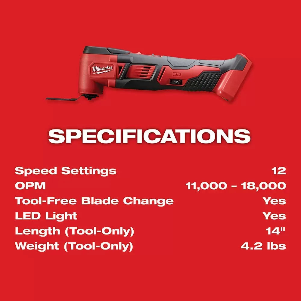 Milwaukee Pre-Sale 2626-21HO M18 18V Cordless Multi-Tool Kit w/ 3.0AH Battery