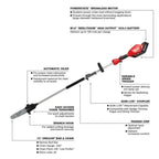 Milwaukee 2825-21PS M18 FUEL 18V 10-Inch QUIK-LOK Cordless Pole Saw Kit
