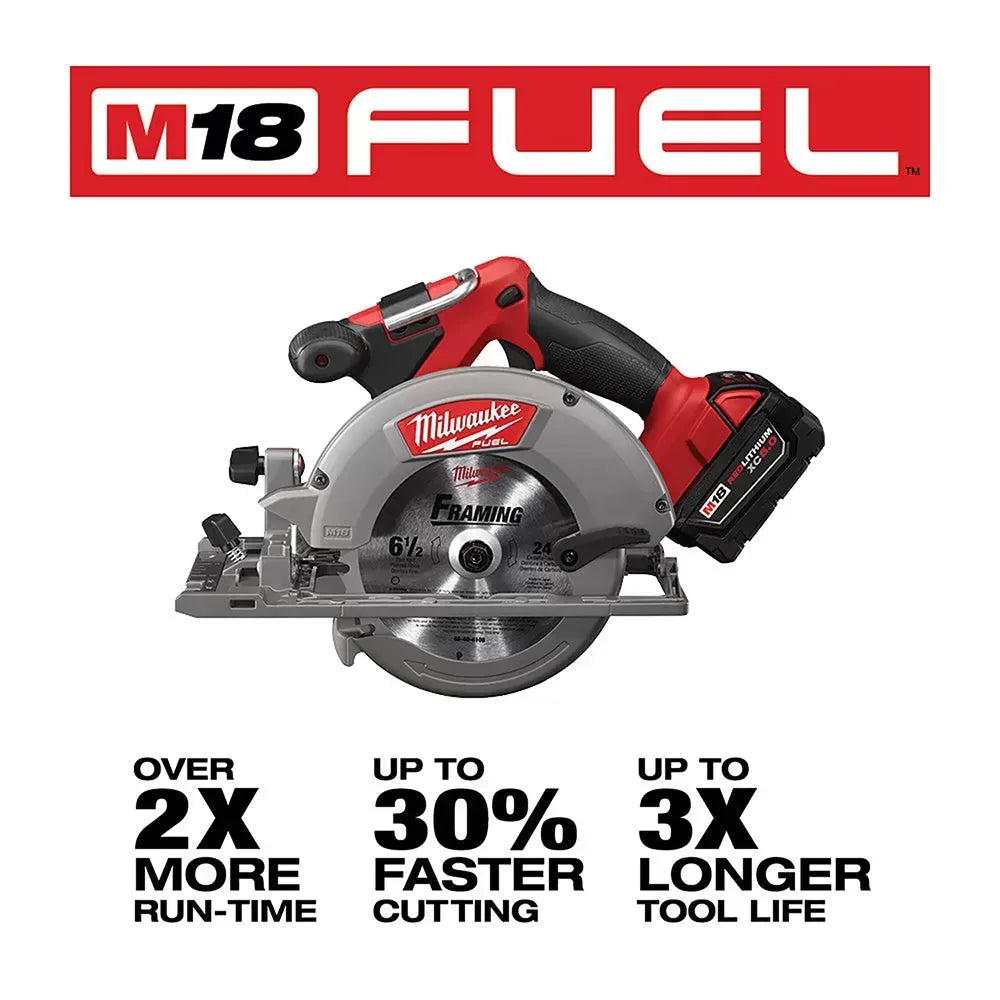 Milwaukee 2730-20 M18 FUEL 18V 6-1/2-Inch Circular Saw w/ Blade - Bare Tool