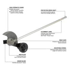 Milwaukee 49-16-2718 M18 FUEL 18V 8-Inch QUIK-LOK Edger Attachment