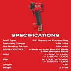 Milwaukee Pre-Sale 2854-20SAE M18 FUEL 18V 3/8" Impact Wrench w/ 8PC SAE Sockets
