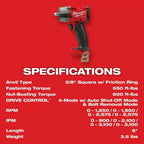 Milwaukee Pre-Sale 2960-22R M18 FUEL 18V 3/8" Mid-Torque Impact Wrench w/ Ring Kit