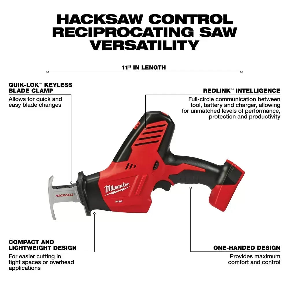 Milwaukee 2695-24 M18 18V Cordless Power Lithium-Ion 4-Tool Combo Kit