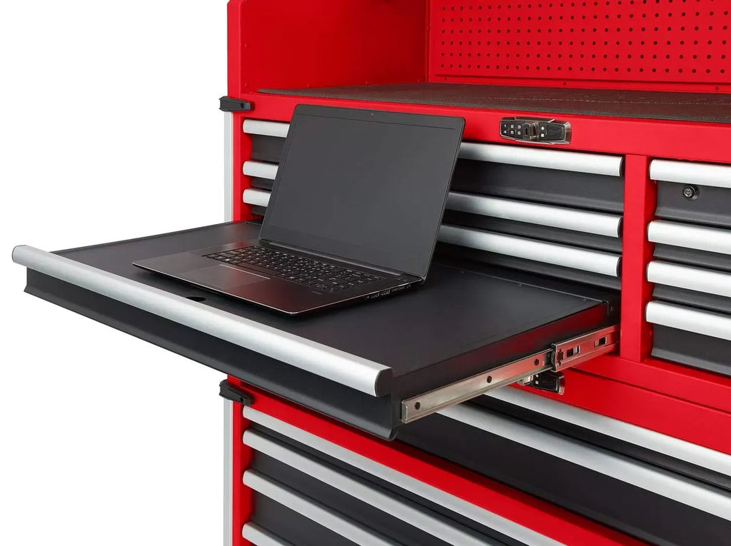 Milwaukee High Capacity 56 in. Tool Chest and Roller Cabinets Combo +18V Cordless Lithium-Ion 4 Tool Combo Kit