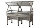 70 Inch Elevated Wooden Raised Garden Bed Planter Box - Outdoor Vegetable & Flower Gardening Bed