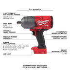 Milwaukee Pre-Sale 2767-20 M18 FUEL 18V 1/2-Inch Friction Ring Impact Wrench - Bare Tool