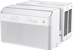 12,000 BTU U-Shaped Inverter Window Air Conditioner with Smart Control, Alexa Compatibility, Remote & Installation Bracket (Renewed)