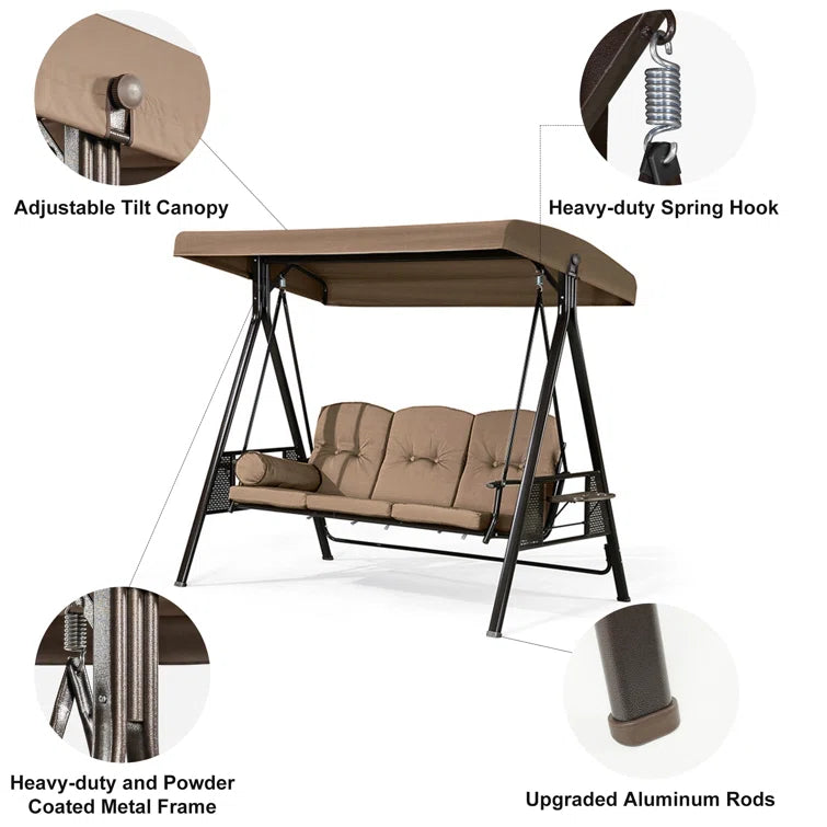 Brentley Porch Swing with Canopy