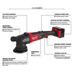 Milwaukee 2684-22HD M18 FUEL 18V 15mm Random Orbital Polisher Kit