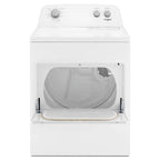 Top Load Electric Dryer with AutoDry System - Large Capacity Clothes Dryer with Wrinkle Shield & Hamper Door