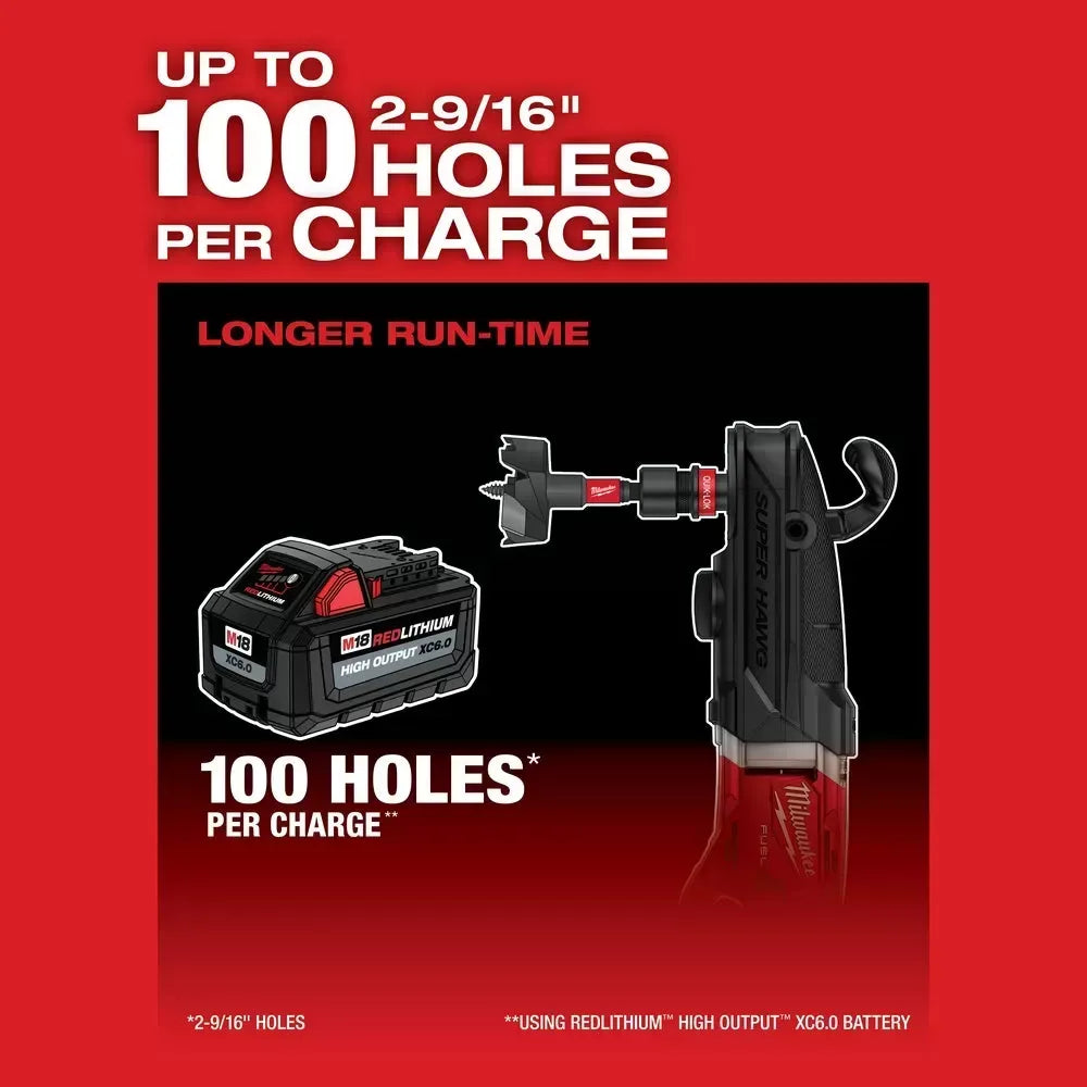 Milwaukee Pre-Sale 2811-20 M18 FUEL 18V Super Hawg Right Angle Drill Quik-Lok - Bare Tool