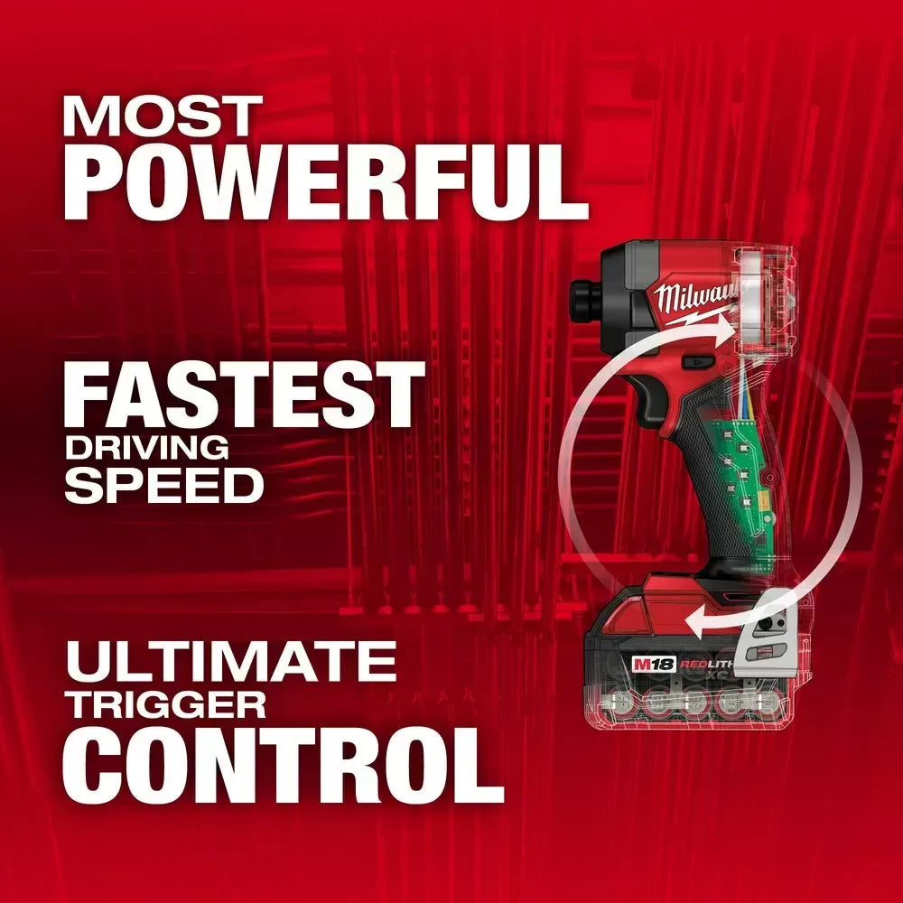 Milwaukee Pre-Sale 2953-22 M18 FUEL 18V 1/4" Hex Cordless Li-Ion Impact Driver Kit