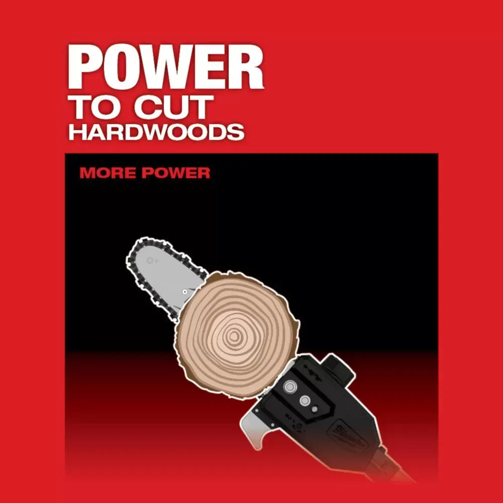 Milwaukee 2825-21PS M18 FUEL 18V 10-Inch QUIK-LOK Cordless Pole Saw Kit