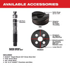 Milwaukee 2676-23 M18 18V 10 Ton Knockout Tool Kit 1/2" To 4"