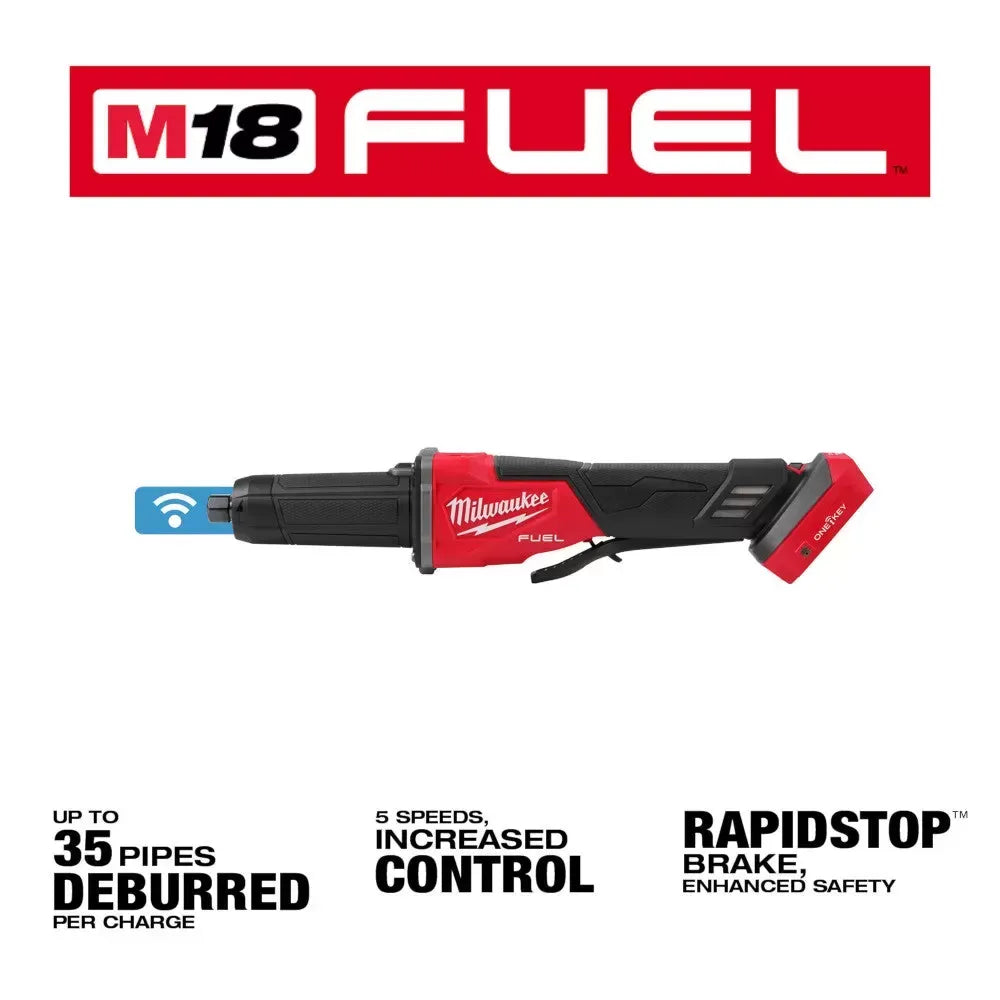 Milwaukee Pre-Sale 2984-20 M18 FUEL 18V Braking Die Grinder w/ Paddle Switch - Bare Tool