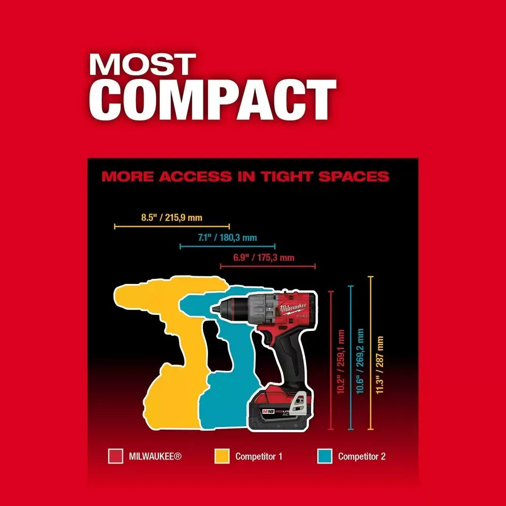 Milwaukee Pre-Sale Pre-Sale 2903-22 M18 FUEL 18V 1/2" Cordless Li-Ion Drill/Driver Kit