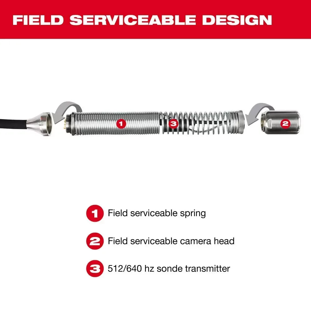 Milwaukee 2972-20 M18 18V 100’ Flexible Pipeline Inspection Reel - Bare Tool