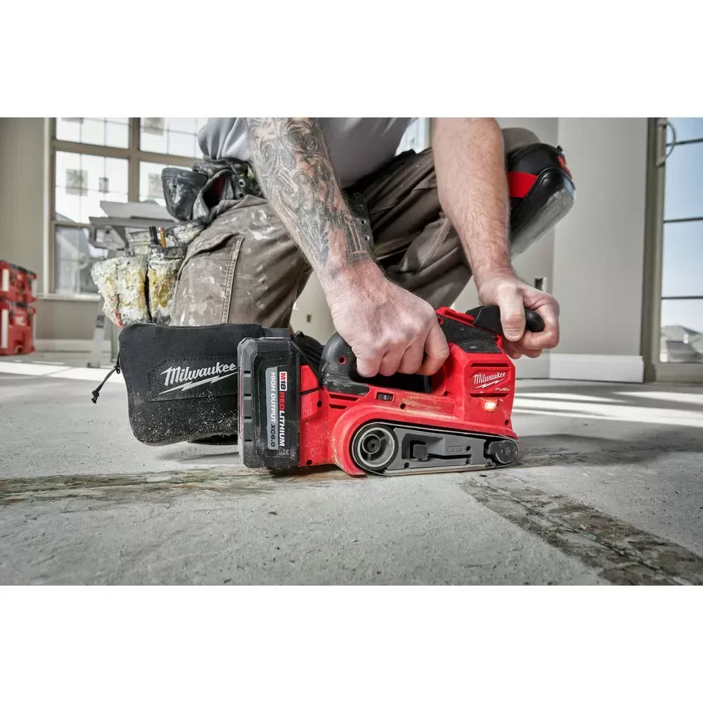 Milwaukee 2832-20 M18 FUEL 18V 3" x 18" Cordless Li-Ion Belt Sander - Bare Tool
