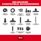 Milwaukee 0920-20 M18 FUEL 9 Gallon Dual-Battery Wet/Dry Vacuum - Bare Tool
