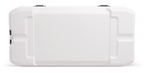 Igloo Marine Ultra 100 Qt Cooler, White & Moonscape Hard Side Ice Chest with UV Protection, Fish Ruler & Drain Plug