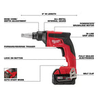 Milwaukee 2866-22 M18 FUEL 18V Drywall Scew Gun Kit w/ Drywall Cut Out Tool