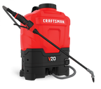 20V Battery Powered Backpack Sprayer, 4-Gallon Plastic Tank, Cordless Pump Sprayer